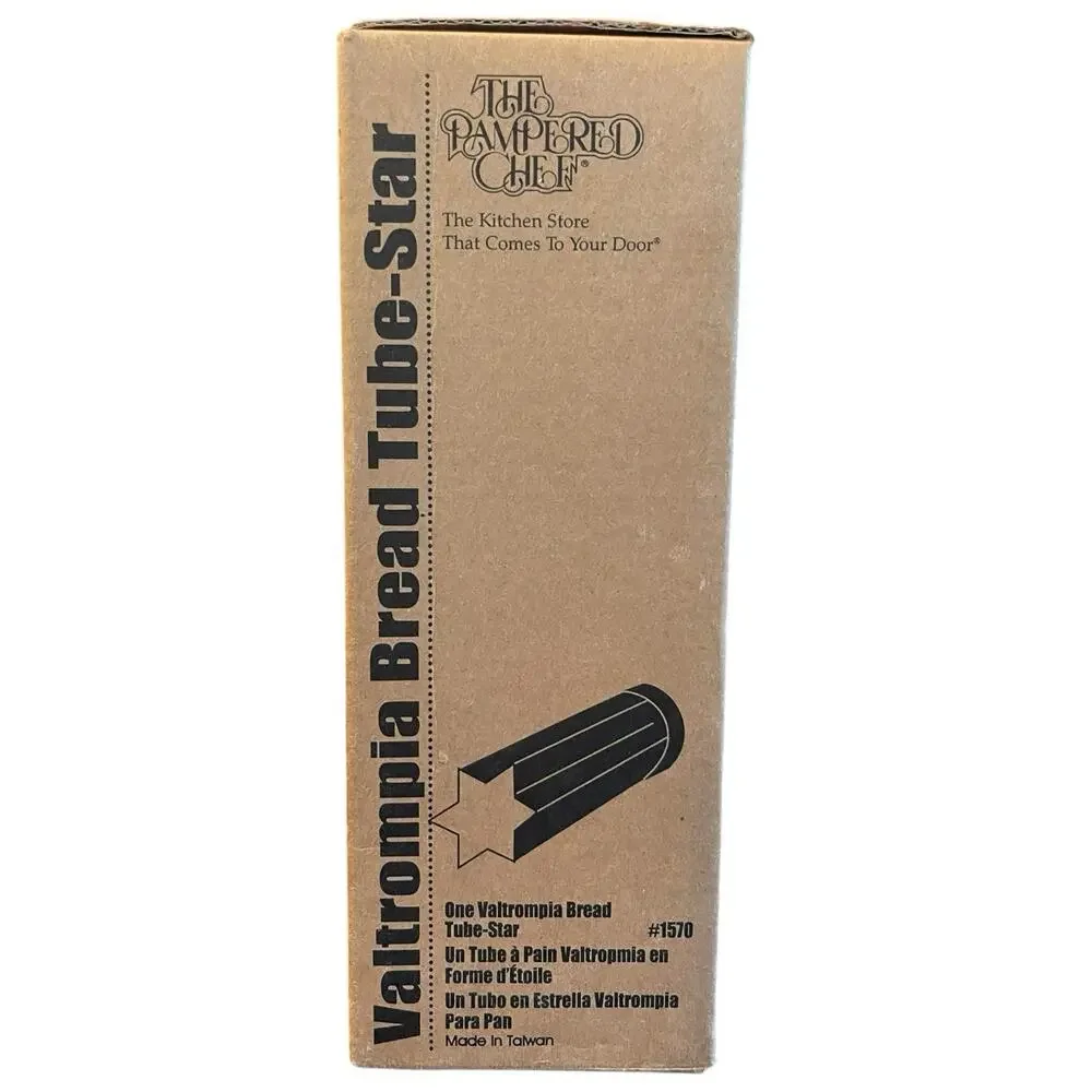 Pampered Chef Valtrompia Bread Tube STAR New Open Box & Instructions #1570